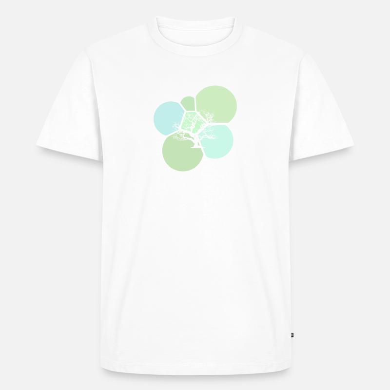 Botanisch Botanisch Pflanzenkunde - Männer Premium Bio T-Shirt - Weiß