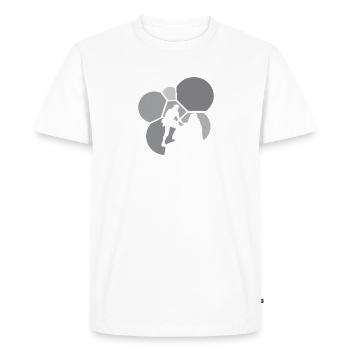 Climbing Wall Climber Mountain - Men's Premium Organic T-Shirt - white - Front - Nico (187cm)