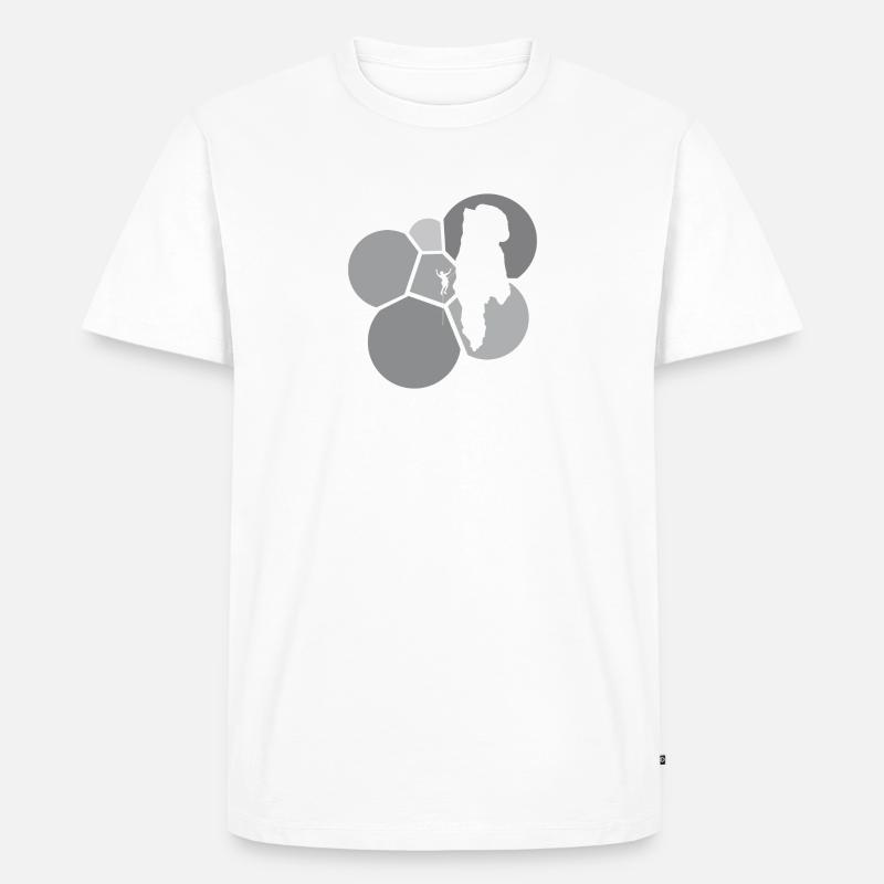 Kletterer Bergsteigen Bergsteiger - Männer Premium Bio T-Shirt - Weiß