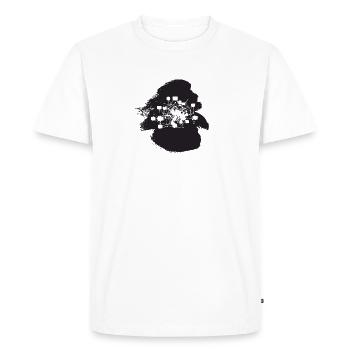 Crypto-monnaie Crypto-monnaie Bitcoin - T-shirt Premium bio Homme - blanc - Devant - Nico (187cm)