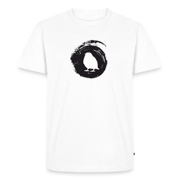 Observation des oiseaux Illustration d’oiseaux Illustration d’oiseaux - T-shirt Premium bio Homme - blanc - Devant - Nico (187cm)