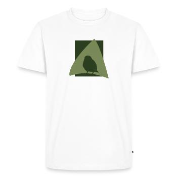 Bird Watching Flying Bird - Men's Premium Organic T-Shirt - white - Front - Nico (187cm)