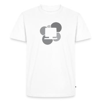 Ordinateur de travail PC Ordinateur - T-shirt Premium bio Homme - blanc - Devant - Nico (187cm)