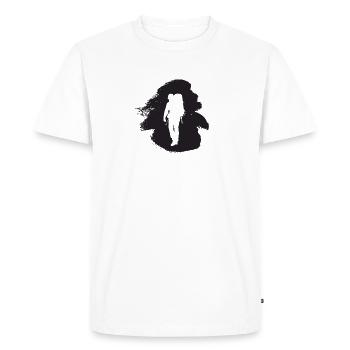 Backpack Backpack Hiking - Men's Premium Organic T-Shirt - white - Front - Nico (187cm)