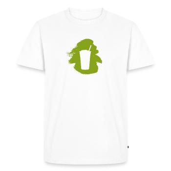 Bubble Tea Tea Boba - Men's Premium Organic T-Shirt - white - Front - Nico (187cm)