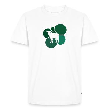 Cows Milk Cows - Men's Premium Organic T-Shirt - white - Front - Nico (187cm)