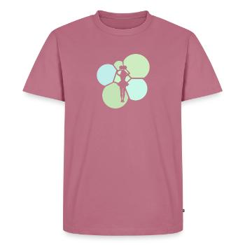 Girlie Girl Girlie - Men's Premium Organic T-Shirt - mauve - Front - Nico (187cm)