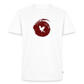 Perroquet Cacatoès Oiseau - T-shirt Premium bio Homme - blanc - Devant - Nico (187cm)