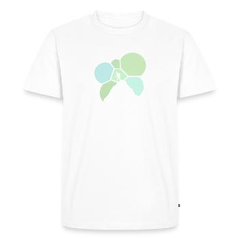 Mur d’escalade Grimpeur d’escalade - T-shirt Premium bio Homme - blanc - Devant - Nico (187cm)