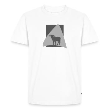 Élevage de boeuf - T-shirt Premium bio Homme - blanc - Devant - Nico (187cm)