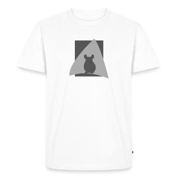 Souris tamia hamster - T-shirt Premium bio Homme - blanc - Devant - Nico (187cm)