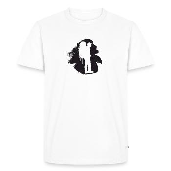 Backpack backpacking hike - Men's Premium Organic T-Shirt - white - Front - Nico (187cm)