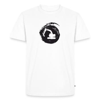 Excavator Driver Excavator Driver Building House - Men's Premium Organic T-Shirt - white - Front - Nico (187cm)