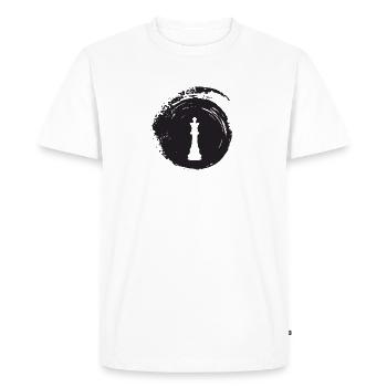 Échiquier Stratégie du joueur d’échecs - T-shirt Premium bio Homme - blanc - Devant - Nico (187cm)