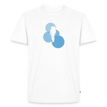 Backpacking Hike Backpacker - Men's Premium Organic T-Shirt - white - Front - Nico (187cm)