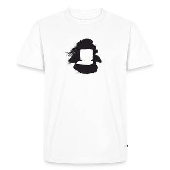 PC Internet Ordinateur Travail - T-shirt Premium bio Homme - blanc - Devant - Nico (187cm)