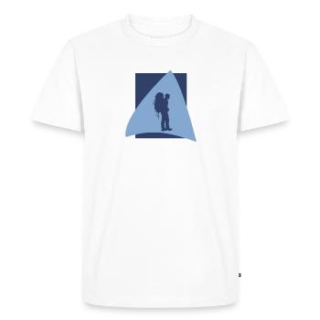 Backpack Hike Hike - Men's Premium Organic T-Shirt - white - Front - Nico (187cm)