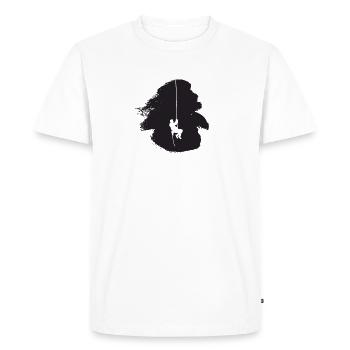 Alpinisme, Alpiniste, Alpiniste - T-shirt Premium bio Homme - blanc - Devant - Nico (187cm)