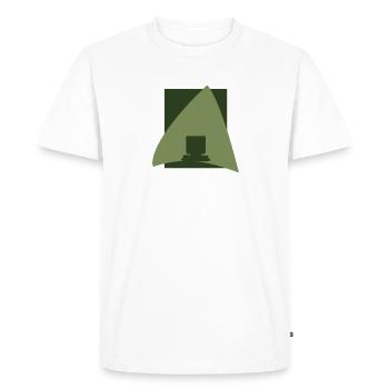 PC Tech Travail à l’ordinateur - T-shirt Premium bio Homme - blanc - Devant - Nico (187cm)