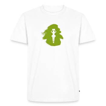 Pom-pom girl pompon filles - T-shirt Premium bio Homme - blanc - Devant - Nico (187cm)