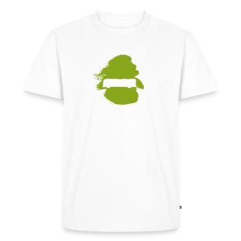 Chauffeur d’autobus Chauffeur d’autobus - T-shirt Premium bio Homme - blanc - Devant - Nico (187cm)