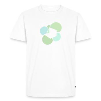 Blog Rédaction Blogging - T-shirt Premium bio Homme - blanc - Devant - Nico (187cm)