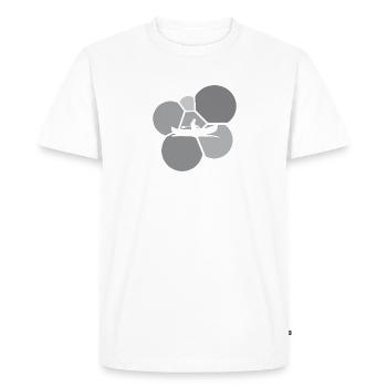 Gouvernail de canoë - T-shirt Premium bio Homme - blanc - Devant - Nico (187cm)