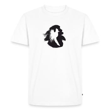 Drôle de calopsitte calopsitte calopsitte - T-shirt Premium bio Homme - blanc - Devant - Nico (187cm)