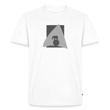 Éléphant Circus Éléphant - T-shirt Premium bio Homme - blanc - Devant - Nico (187cm)