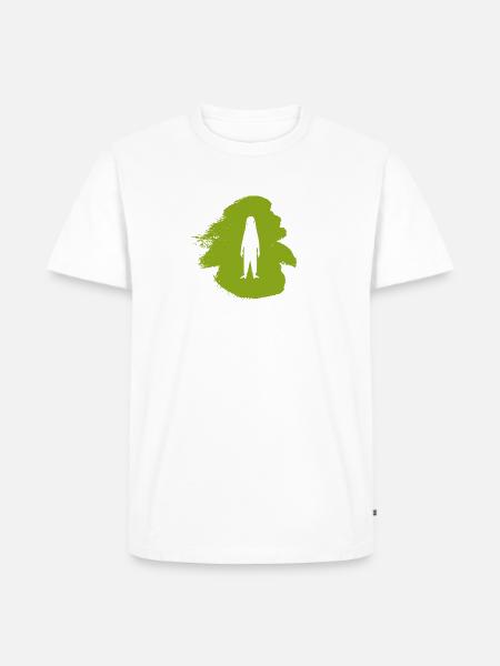 Fabeltier Bigfoot Fabelwesen - Männer Premium Bio T-Shirt - Weiß