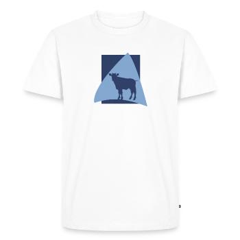 vaches laitières - T-shirt Premium bio Homme - blanc - Devant - Nico (187cm)