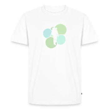 Backpacking Backpack Wanderer - Men's Premium Organic T-Shirt - white - Front - Nico (187cm)