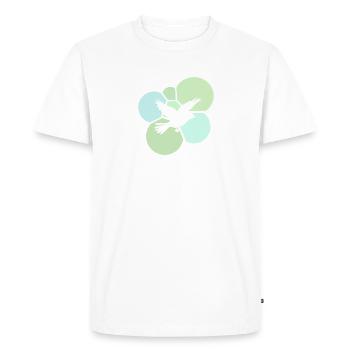 Animaux Oiseaux Animal - T-shirt Premium bio Homme - blanc - Devant - Nico (187cm)