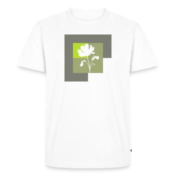 Botanique Plantes Botaniques - T-shirt Premium bio Homme - blanc - Devant - Nico (187cm)