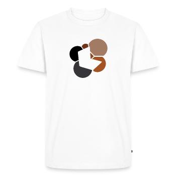 Blog Homepage Writing - Men's Premium Organic T-Shirt - white - Front - Nico (187cm)
