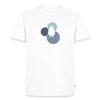 Bird Flying Bird Illustration - Men's Premium Organic T-Shirt - white - Front - Nico (187cm)