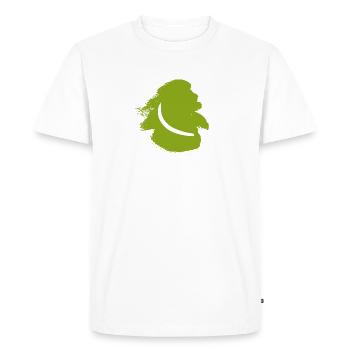 Lancer Bâton Lancer Boomerang - T-shirt Premium bio Homme - blanc - Devant - Nico (187cm)