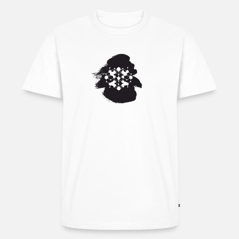 Cryptowährung Kryptowährung Blockchain - Männer Premium Bio T-Shirt - Weiß
