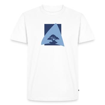 Arbre, Arbre, Arbre, Art Japonais - T-shirt Premium bio Homme - blanc - Devant - Nico (187cm)