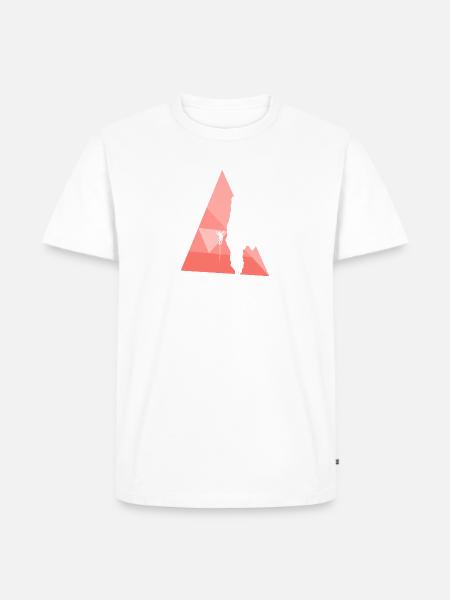 Seilklettern Bergsteigen Klettern - Männer Premium Bio T-Shirt - Weiß
