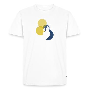 Mur d’escalade Summit Mur d’escalade - T-shirt Premium bio Homme - blanc - Devant - Nico (187cm)