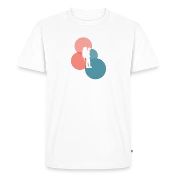 Backpacking Hiking Pilgrims - Men's Premium Organic T-Shirt - white - Front - Nico (187cm)
