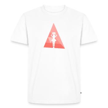 Pom-pom girl girlie girlie - T-shirt Premium bio Homme - blanc - Devant - Nico (187cm)