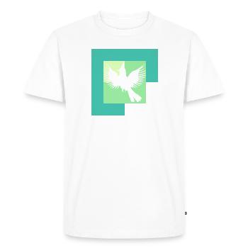 Calopsitte calopsitte drôle - T-shirt Premium bio Homme - blanc - Devant - Nico (187cm)
