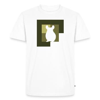Chinchilla Souris Chinchilla - T-shirt Premium bio Homme - blanc - Devant - Nico (187cm)