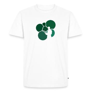 Joueur de billard Joueur de billard Joueur de billard - T-shirt Premium bio Homme - blanc - Devant - Nico (187cm)