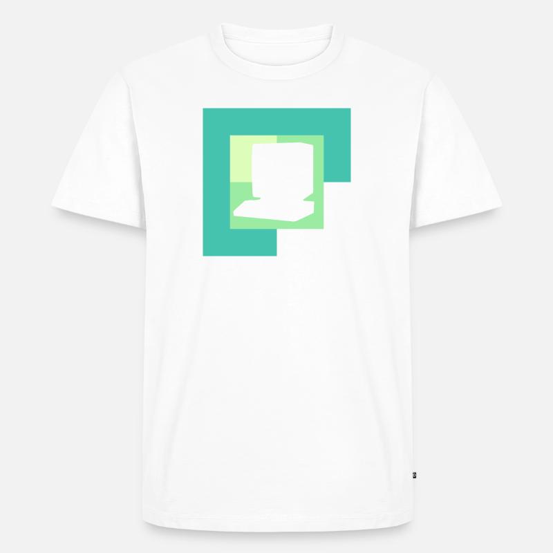 Computer Tech Computer Work - Men's Premium Organic T-Shirt - white