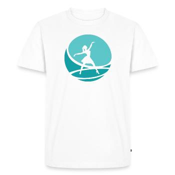 Ballet de l’Opéra - T-shirt Premium bio Homme - blanc - Devant - Nico (187cm)