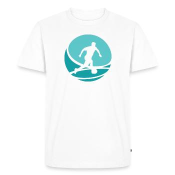 Soccer Beach Soccer - T-shirt Premium bio Homme - blanc - Devant - Nico (187cm)
