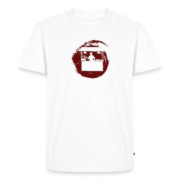 Restauration rapide délicieuse - T-shirt Premium bio Homme - blanc - Devant - Nico (187cm)
